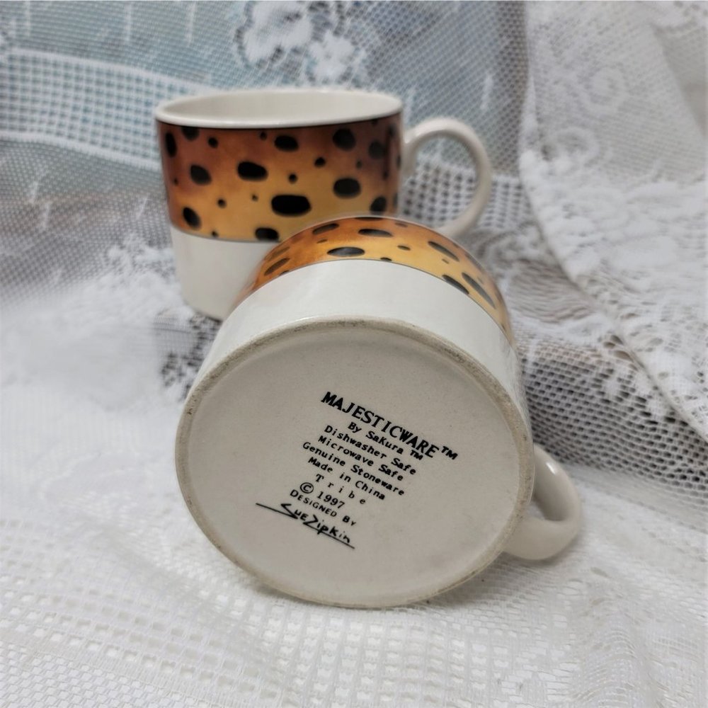 Majesticware by Sakura Stoneware Tribe 1997 Cups Two (2) - Picture 7 of 10